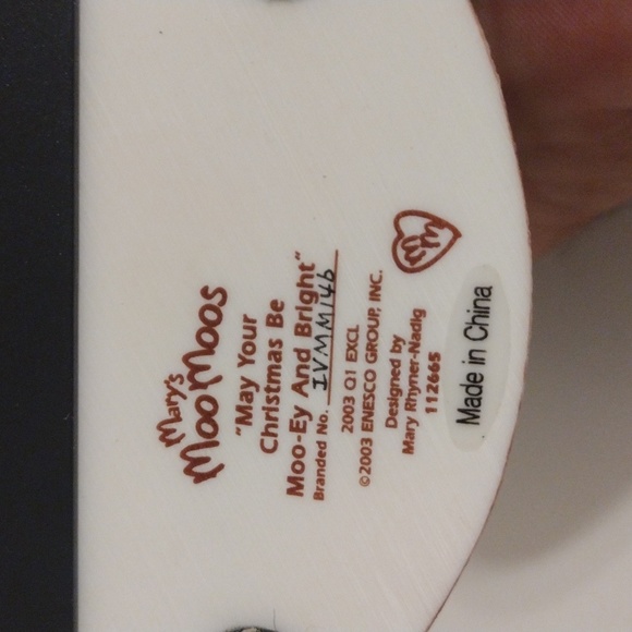 COPY - Vintage Enesco " may your Christmas be moo-ey and bright" - Picture 4 of 4